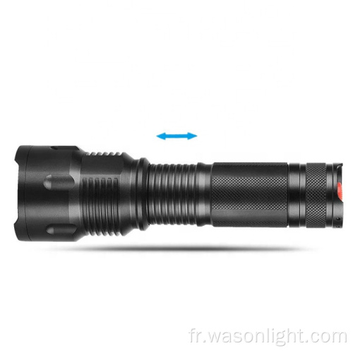 Top de qualité XM-L2 1000 Lumens Mace la plus pwerful Fast Track Focageable Long Range Recherche de lampe de poche LED